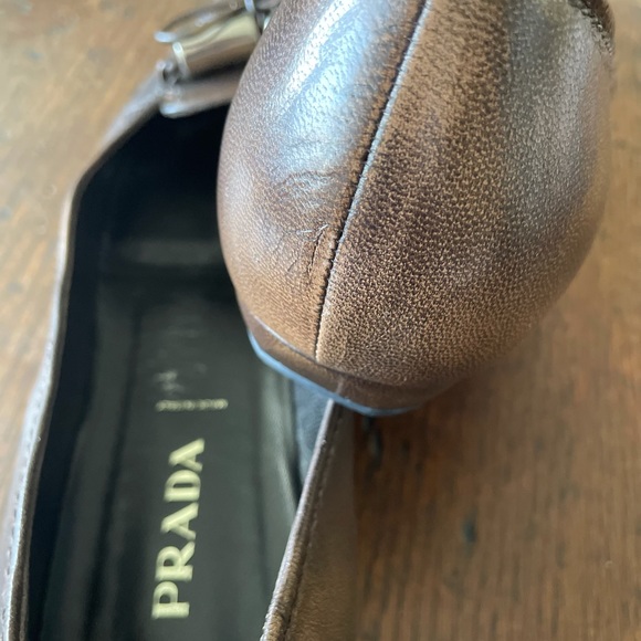 Prada low heel loafer. - Picture 3 of 5